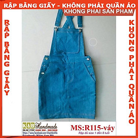 Rập giấy mã R115 váy (BẢN VẼ)