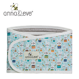 【ANNA&EVE 】KHĂN QUẤN CHO BÉ KHI NGỦ - CHÚ THỎ MÀU XANH