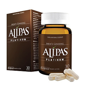 Thực Phẩm Chức Năng Sâm ALIPAS PLATINUM Cải Thiện Sinh Lý Nam Giới (Lọ 30 Viên)