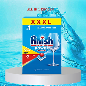 Viên rửa bát Finish All in one 120 viên 6 chức năng - 120V Finish all in 1
