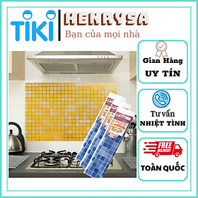 Mua Giấy Decan Dán Tường Nhà Bếp Hình Ô Vuông Chống Thấm Dầu Mở  Chống Thấm Nước  Cách Nhiệt 70x45cm - HENRYSA