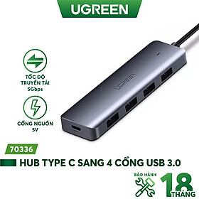 Hub USB type C USB 3.0 sang 4 cổng USB 3.0 hỗ trợ cổng nguồn Micro USB 5V CM219 CM136 hàng chính hãng