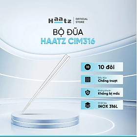 Mua Bộ Đũa inox 10 Đôi Haatz CIM316 - Đũa inox 316L Siêu Bền  An Toàn Cho Sức Khoẻ  Bảo Hành 24 Tháng