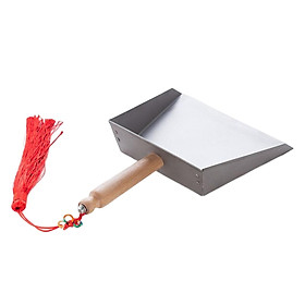 Mini Stainless Steel Dustpan and Broom Small Dustpan with Brush for Garden Desk Cleaning Tool