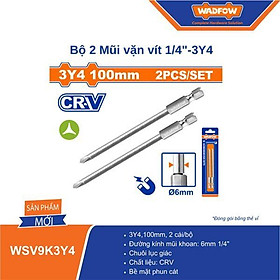 BỘ 2 MŨI VẶN VÍT ĐẦU TAM GIÁC KÍCH THƯỚC 3Y4 WSV9K3Y4 WADFOW - HÀNG CHÍNH HÃNG