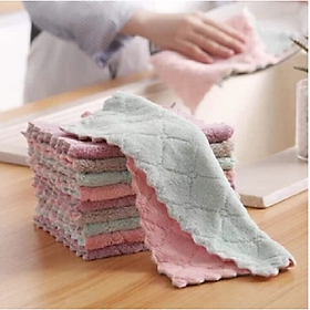 Mua Set 10 khăn lau bếp đa năng 2 mặt siêu thấm nước