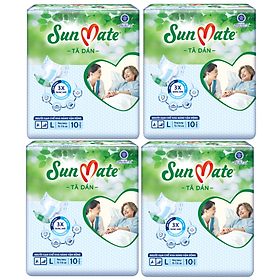 Combo 4 Tã Dán Người Lớn SunMate G2 size M10, M/L10, XL10, M/L18