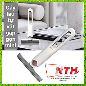 Cây Lau Tự Vắt GẤP GỌN MINI,Bọt Biển Siêu Thấm Hút Đa Năng, Gập Gọn