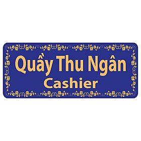 Bảng Chỉ Dẫn Quầy Thu Ngân - BD-012 (Xanh)