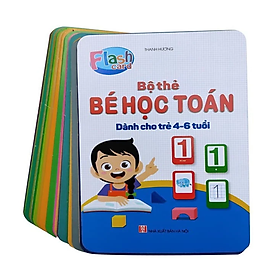 Bộ 42 Thẻ (Flashcards) Bé Học Toán - Tư Duy Toán Học Cho Bé Từ 4 Đến 6 Tuổi Học Số Và Phép Tính