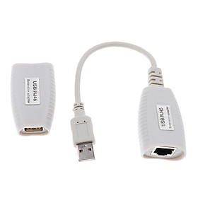 USB 2.0 To CAT5  CAT6 Lan Extension Cable Extender Adapter