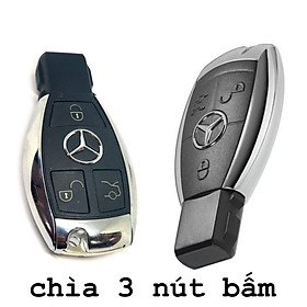 Bao da dành cho chìa khoá Mercedes handmade da thật, Bao da dành cho chìa khoá Mec 001