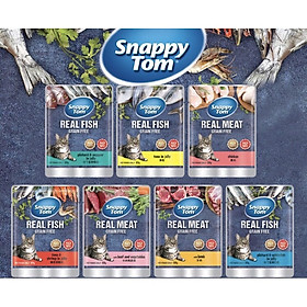 Pate Snappy Tom Gói 85g Real Fish - mèo ăn ngon miệng và tăng cân