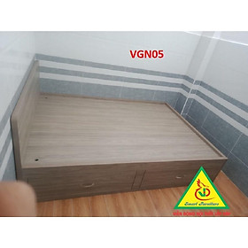 Giường ngủ gỗ MDF - kiểu dáng đơn giản hiện đại VGN05