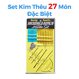 Mua Bộ kim thêu tay  may vá đầy đủ 27 món đa năng tiện lợi | Household Repair Needle Set 27 pieces