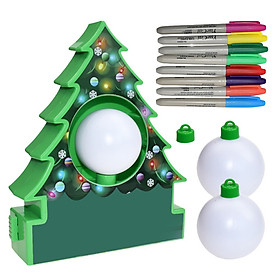 Siaonvr Electric Drawing Ball Christmas Tree DIY Toy Gift Painting Game for Children