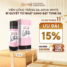 Viên Uống Trắng Da ADIVA White ( 60 Viên/ Hộp)