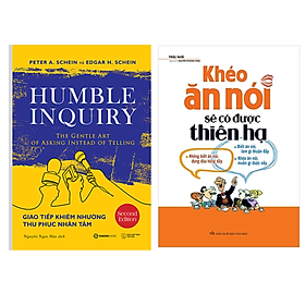 Combo 2Q Sách Tư Duy - Kĩ Năng Sống :  Giao Tiếp Khiêm Nhường - Thu Phục Nhân Tâm + Khéo Ăn Nói Sẽ Có Được Thiên Hạ ( Tái Bản )