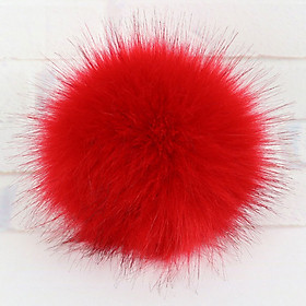 Fur Pom Hat Accessories Women Multicolor W/Snap Button Winter Outdoor
