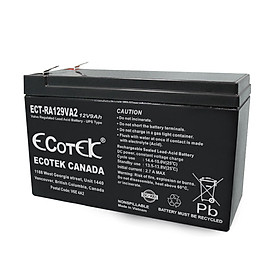 Mua Acquy Ecotek - Hàng chính hãng 12V9Ah model ECT-RA129VA2  acquy khô kín khí không cần bảo dưỡng  chuyên dụng cho UPS và điện năng lượng mặt trời  Bảo hành tối thiểu 12 tháng  đã được mua bảo hiểm lên đến 2.000.000 USD