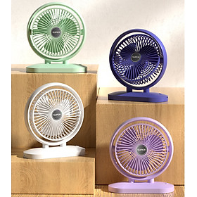 Mua Quạt Tích Điện SUPER Để Bàn Mini Hình Thoi - Hàng Nhập Khẩu