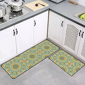 Mua Thảm Chùi Chân Cao Cấp Dành Cho Nhà Ăn  Bếp Nấu  Khu Vực Vệ Sinh Bếp - Họa Tiết Hoa Văn
