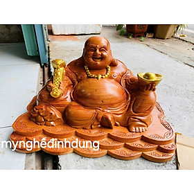 Mua Tượng  phật di lặc để bàn bằng  gỗ  hương đá  kt 50x28x26cm