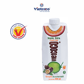 Nước dừa - chanh dây Vietcoco hộp 500ml