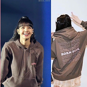 Hình ảnh Áo Hoodie Cotton Dáng Rộng In Hình KPOP BLACKPINK BORN PINK Concert JISOO JENNIE Ros LISA Thời Trang Harajuku Đường Phố Giản Dị Dành Cho Bạn Nữ