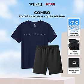 Bộ Thể Thao Nam TSIMPLE quần áo tập gym co giãn thoáng mát QG8AH4