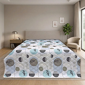 Chăn chần gòn Hometex cotton in hoa văn