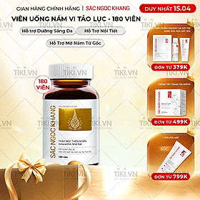 Viên uống đẹp da - chống lão hóa - nám sạm tàn nhan Sắc Ngọc Khang Vi Tảo Lục Hộp 180 Viên