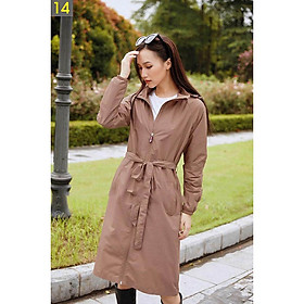 Áo gió nữ dáng Mangto- Hàng cao cấp, dài tới gối ,vải gió xước, chống thấm, chống mốc, cản bụi, giữ nhiệt, thời trang, sang trọng.
