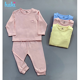 Bộ quần áo dài tay cho bé Haki BB009