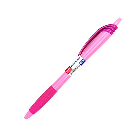 Bút Bi Bấm Cello Radiant - Màu Hồng - Mực Xanh
