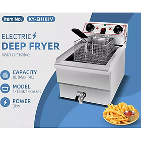 Mua Bếp Chiên Đơn 8L Có Van Xả - EH101V  Bếp Chiên Nhúng  Bếp Chiên Điện