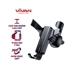 Giá Đỡ Điện Thoại Xe Ô Tô VIVAN CHS09 Phù Hợp Điện Thoại 4.0-6.5 inch Xoay 360 Độ-Hàng chính hãng