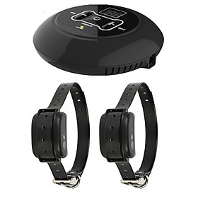 Wireless Dog Fence Electric Pet Containment System Waterproof Rechargeable Collar Receiver 0-100 Adjustable for 2 Dogs