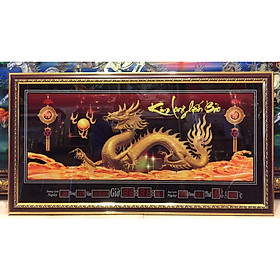 Mua Tranh đồng hồ lịch   Kim long hiến bảo - MS307