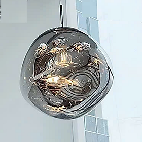 Đèn thả pha lê thuỷ tinh trang trí trần phòng khách cầu méo decor bàn ăn phong cách hiện đại CAUMEO