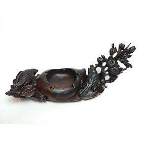 Mua Gạt tàn gỗ - gạt tàn gỗ trắc - gạt tàn đôi chim cành hoa - gạt tàn mỹ nghệ