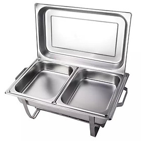 Mua NỒI BUFFET CHỮ NHẬT GIÁ RẺ 2 NGĂN NẮP RỜI