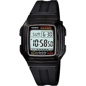 Đồng hồ unisex dây nhựa Casio F-201WA-1ADF