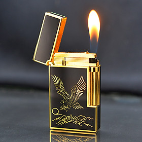 Mua Vỏ Hột Quẹt Bật Lửa Ga Đá Upon Hình Đại Bàng Viền Vàng D159V