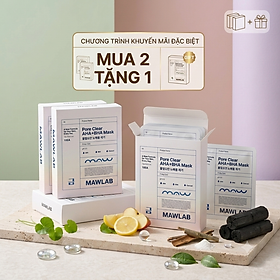 Mặt Nạ Làm Sạch Bề Mặt Da MAWLAB PORE CLEAR AHA+BHA MASK - Hộp 10 Miếng