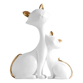Cat Figurine Home Decor Crafts Modern Statue Desktop Birthday Gift