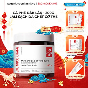 Tẩy tế bào da chết thảo dược dành cho cơ thể Sắc Ngọc Khang hũ 200g
