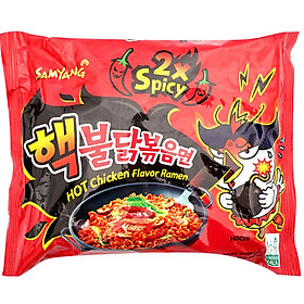 Thùng Mì Khô Gà Cực Cay X2 Samyang (140Gr*40 Gói)
