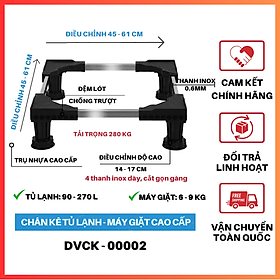 Mua  Hàng Chính Hãng  Kệ Máy Giặt - Chân Kệ Tủ Lạnh Đa Năng Inox Cao Cấp Chống Rung Dakiosan