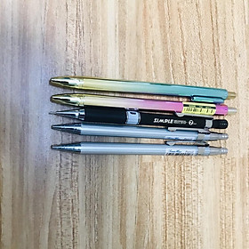 Bút chì kim học sinh - Ngòi 0.5/mm - Vỏ kim loại không hao mòn chống gỉ- bảo vệ ngòi chì khi sử dụng